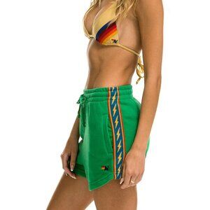 BOLT STRIPE LOUNGER SHORT - KELLY GREEN